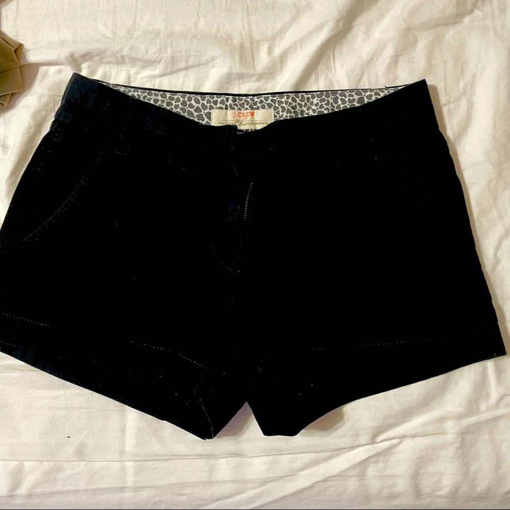 J crew linen chino shorts 100% cotton jcrew black